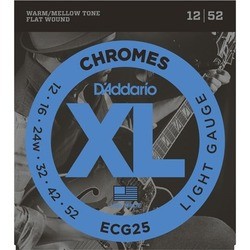Струны DAddario XL Chromes Flat Wound 12-52