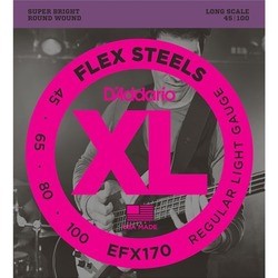 Струны DAddario XL FlexSteels Bass 45-100