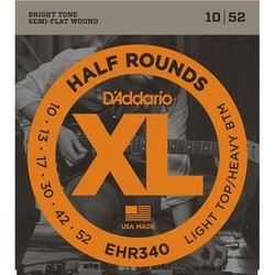 Струны DAddario XL Half Rounds 10-52
