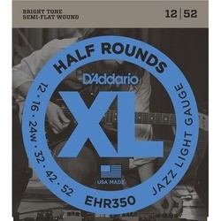 Струны DAddario XL Half Rounds Jazz 12-52