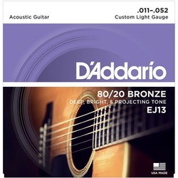 Струны DAddario 80/20 Bronze 11-52
