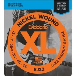 Струны DAddario XL Nickel Wound Jazz 13-56