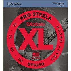 Струны DAddario XL ProSteels Bass 55-110