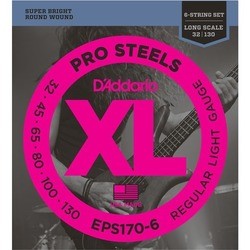 Струны DAddario XL ProSteels Bass 6-String SL 30-130