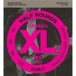 Струны DAddario XL Half Rounds Bass 45-100