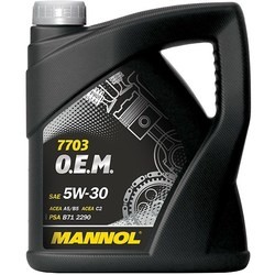 Моторное масло Mannol 7703 O.E.M. 5W-30 4L