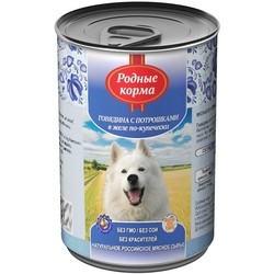 Корм для собак Rodnye Korma Adull Canned with Beef/Offal 0.97 kg