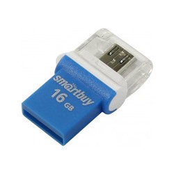 USB Flash (флешка) SmartBuy OTG Poko 16Gb (синий)