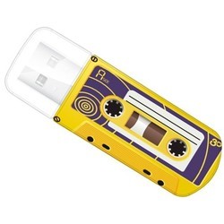 USB Flash (флешка) Verbatim Mini Cassette (черный)