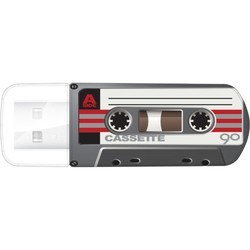 USB Flash (флешка) Verbatim Mini Cassette (красный)