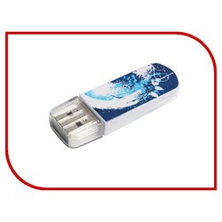 USB Flash (флешка) Verbatim Mini Graffiti 8Gb (синий)