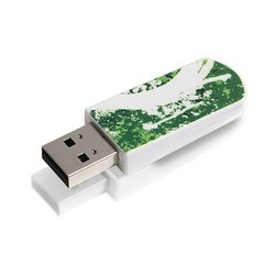 USB Flash (флешка) Verbatim Mini Graffiti 16Gb (зеленый)
