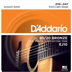 Струны DAddario 80/20 Bronze 10-47