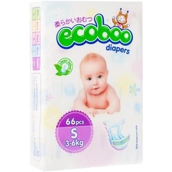 Подгузники Ecoboo Diapers S / 66 pcs