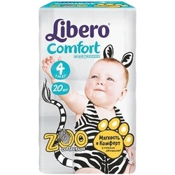 Подгузники Libero Comfort Zoo Collection 4