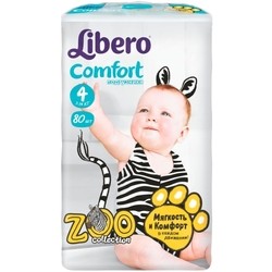 Подгузники Libero Comfort Zoo Collection 4 / 80 pcs