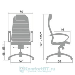 Компьютерное кресло Metta Samurai K-1 (бордовый)
