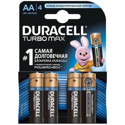 Аккумуляторная батарейка Duracell 4xAA Turbo Max MX1500
