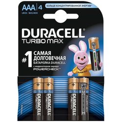 Аккумуляторная батарейка Duracell 4xAAA Turbo Max MX2400