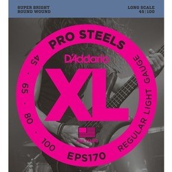 Струны DAddario XL ProSteels Bass 45-100