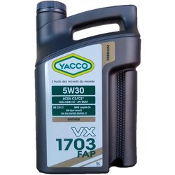Моторное масло Yacco VX 1703 FAP 5W-30 5L