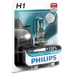 Автолампа Philips X-tremeVision 130% H1 2pcs