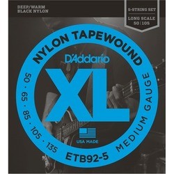 Струны DAddario XL Nylon Tapewound Bass 5-String 50-135