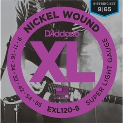 Струны DAddario XL Nickel Wound 8-String 9-65