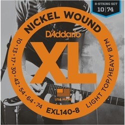 Струны DAddario XL Nickel Wound 8-String 10-74