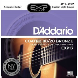 Струны DAddario EXP Coated 80/20 Bronze 11-52