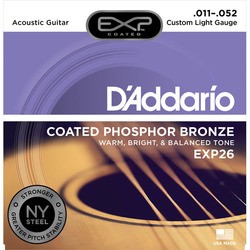 Струны DAddario EXP Coated Phosphor Bronze 11-52