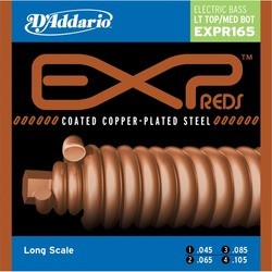 Струны DAddario EXP Reds Coated Copper-Plated 45-105
