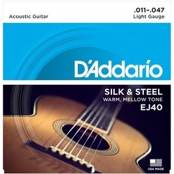 Струны DAddario Folk Silk and Steel 11-47