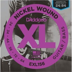 Струны DAddario XL Nickel Wound Bass 6-String 24-84