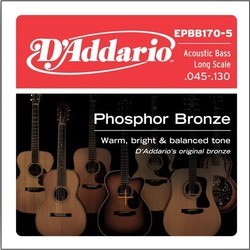 Струны DAddario Phosphor Bronze Acoustic Bass 5-String 45-130