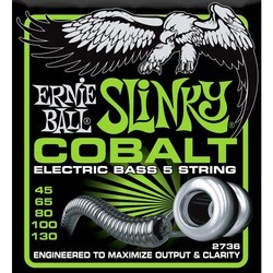 Струны Ernie Ball Slinky Cobalt Bass 5-String 45-130