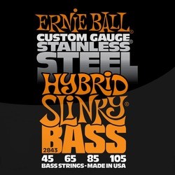Струны Ernie Ball Slinky Stainless Steel Bass 45-105