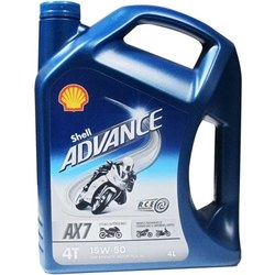 Моторное масло Shell Advance 4T AX7 15W-50 4L