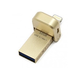 USB Flash (флешка) A-Data AI920 32Gb (золотистый)
