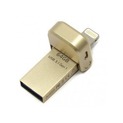 USB Flash (флешка) A-Data AI920 64Gb (золотистый)