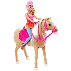 Кукла Barbie Doll and Dancin Fun Horse DMC30