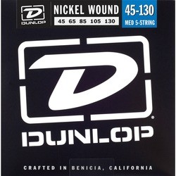 Струны Dunlop Nickel Wound 5-String Bass Medium 45-130