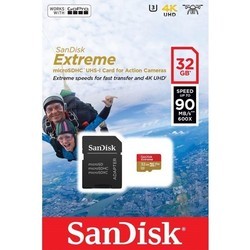 Карта памяти SanDisk Extreme Action V30 microSDHC UHS-I U3 32Gb