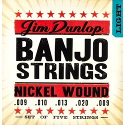 Струны Dunlop Banjo Nickel Wound Light 9-20