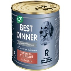 Корм для собак Best Dinner Adult Canned Super Premium Beef/Tongue 0.34 kg