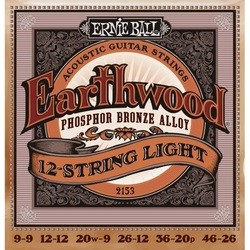 Струны Ernie Ball Earthwood Phosphor Bronze 12-String 9-46