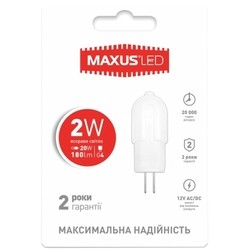 Лампочки Maxus 1-LED-208 2W 4100K G4 12V