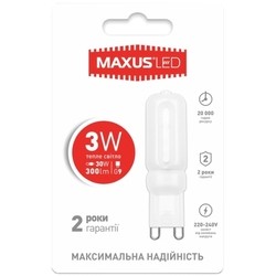 Лампочки Maxus 1-LED-203 3W 3000K G9