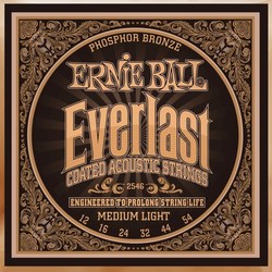 Струны Ernie Ball Everlast Coated Phosphor Bronze 12-54