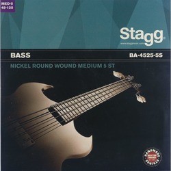 Струны Stagg Bass Nickel-Round 5-String 45-125